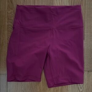Lululemon wunder train high rise 8 inch magenta purple